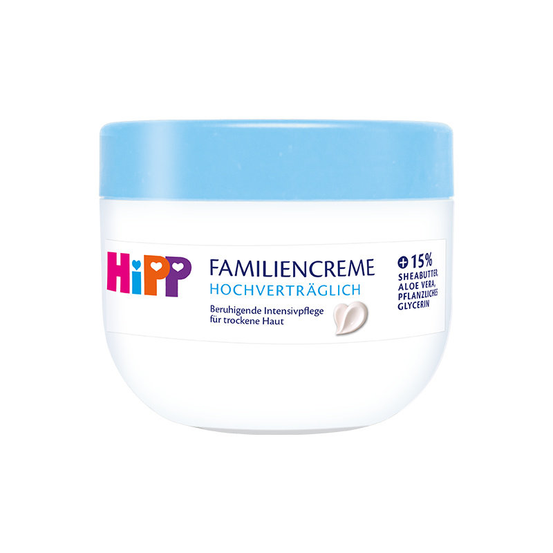 HiPP喜宝柔护舒敏大白罐碗婴童敏肌干燥红皮温和滋润面霜 300ml