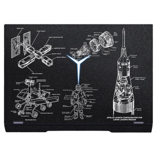 适用2025新款联想拯救者Y9000P电脑贴纸R9000P Y7000P外壳保护膜R7000P Y9000X R7000笔记本贴膜星光黑白图