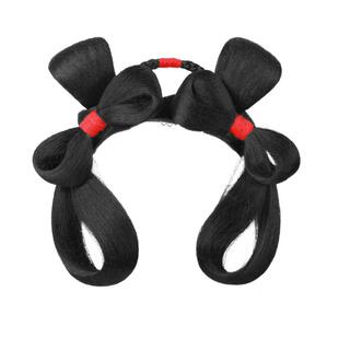 儿童汉服头饰古风假发一体式盘发发髻唐风古装女童百搭造型垫发包