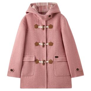 【含绵羊毛】eland kids衣恋童装男女童呢大衣25冬季新品