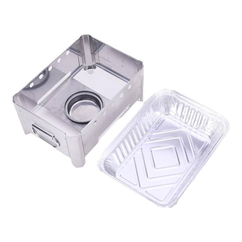 烧烤锡纸盒加热炉酒精炉小火锅锡纸烧干锅锅仔锡纸菜托架烤鱼炉