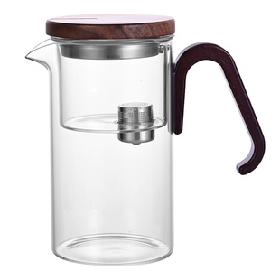 新款无杆磁吸飘逸杯泡茶壶茶具全玻璃内胆飘逸壶家用茶水分离茶具