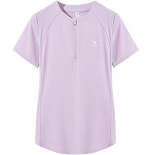 骆驼速干T恤女短袖运动上衣 2025春夏新款网球服冰丝晨跑瑜伽服女