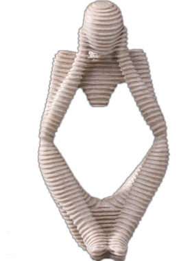 北欧风抽象人物艺术砂岩酒店雕塑