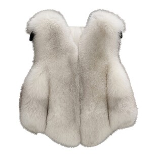 童装新款秋冬新款儿童皮草马甲仿狐狸毛女童毛毛外套宝宝背心坎肩