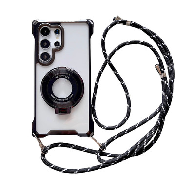 磁吸支架四角气囊防摔三星带挂绳