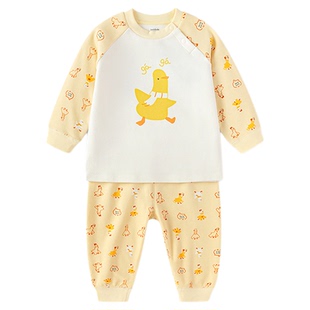 巴拉巴拉balaOne儿童长袖睡衣25秋冬新款男女童保暖可爱球衣套装