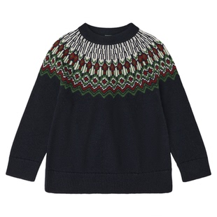 7Z现货Little丹麦FUB FW25秋冬儿童中性厚款羊毛毛衣打底衣打底裤