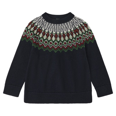 6Z现货Little丹麦FUB FW25秋冬儿童中性厚款羊毛毛衣打底衣打底裤