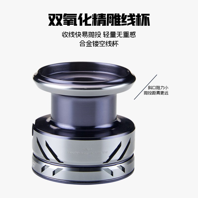 得趣全金属纺车轮无轮渔轮渔路鱼线间隙轮海水通用淡亚远投专用