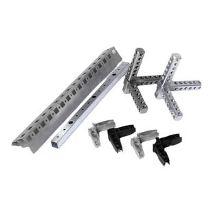 威图柜配件不锈钢九折型材机柜配件立柱横梁PS机柜方管铁三通