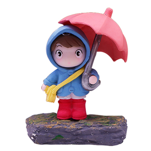 鱼缸里的装饰品造景套餐摆件卡通景观一整套水族布景配饰打伞女孩