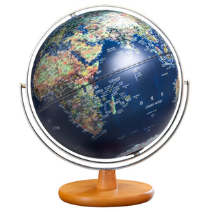 funglobe地球仪台湾制造32cm万向学生用大号3d立体浮雕高端ar智能家居摆件发光台灯办公室初中生礼物教学版
