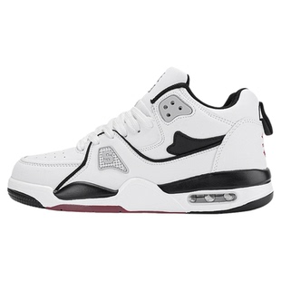 Sesame Street芝麻街高帮板鞋男女款冬季篮球气垫减震白色运动鞋