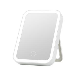 led化妆镜子学生宿舍带灯台式桌面补光小镜子女生便携梳妆镜ins风