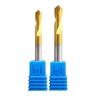 白钢镀钛定点钻 90度高速钢高钴镀钛定点钻HSS倒角刀白钢定心钻