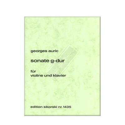 奥利克G大调小提琴奏鸣曲