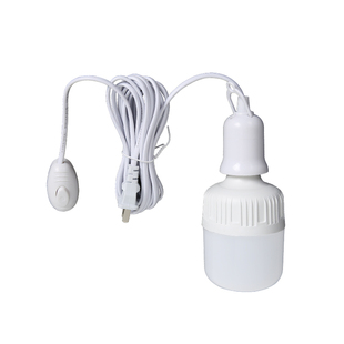 灯头带线带开关led灯泡超亮悬挂e27螺口节能灯直插式插座小夜灯