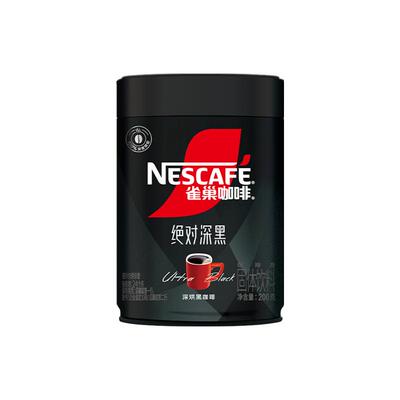 雀巢绝对深黑罐装咖啡200g×1罐