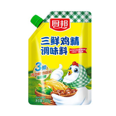 厨邦三鲜鸡精100g家用炒菜炖汤原味鲜味精下厨用提鲜鸡粉调味料