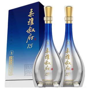 柔雅叙府15纯粮食酒白酒礼盒装2瓶送长辈高档52度正品官方旗舰店