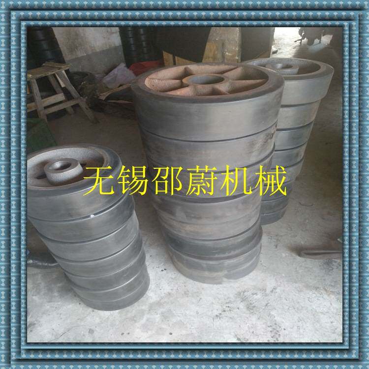 江苏厂家代包橡胶轮 聚氨酯轮 橡胶滚轮 刮泥机行走轮