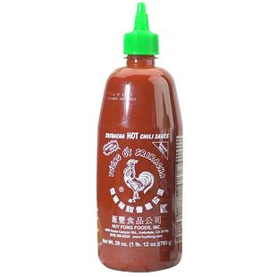 美国汇丰sriracha红公鸡是拉差辣椒酱甜辣香辣酱健身美味蘸料酱