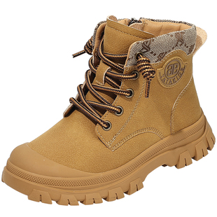 TATA他她童鞋秋季舒适软底马丁靴英伦风复古皮靴女童时尚百搭短靴