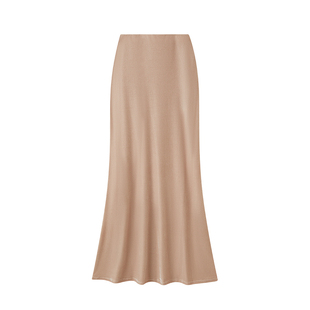 Sun雅乔 秋冬新款纯色百搭时尚休闲A字裙丝绒半身裙长裙