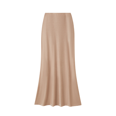 Sun雅乔 秋冬新款纯色百搭时尚休闲A字裙丝绒半身裙长裙