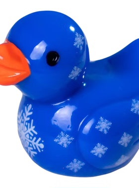 微景观创意卡通冬季大鸭子摆件