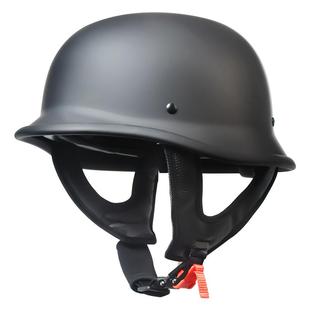 AD摩托车头盔3C认证男士机车骑行半盔复古瓢盔四季通用款大兵钢盔