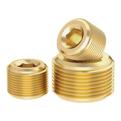 免费专票13%】国标铜内六角堵头