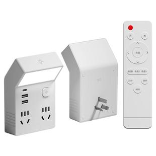 床头小夜灯卧室睡眠灯台灯带插座式照明灯一体多功能新款插电壁灯