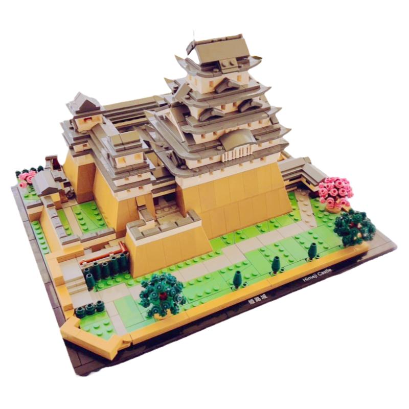 姬路城日式天守阁大型城堡积木
