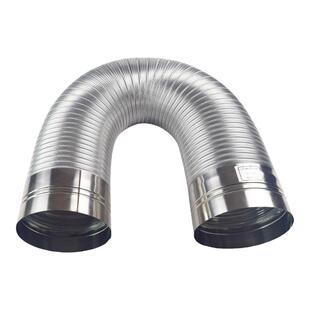 精品新款油烟机排烟管耐高温铝波纹管加厚厨房排烟管道金属伸缩管
