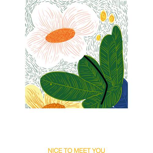 春日花朵美陈玻璃门贴商场服装店装饰贴膜彩色创意春季氛围贴