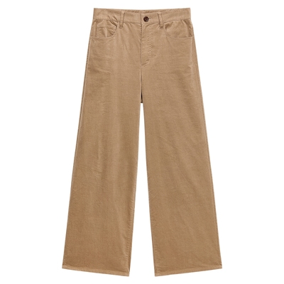 OCHIRLY欧时力弹力平绒直筒长裤