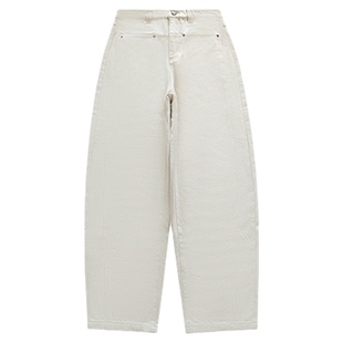 MAKE IF 设计师25秋冬新品前侧双口袋加绒弯刀裤子SOLSOL买手店