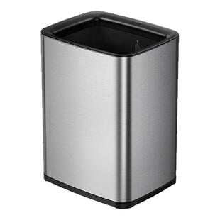 EKO客厅垃圾桶家用无盖卧室卫生间不锈钢办公室纸篓简约2025新款