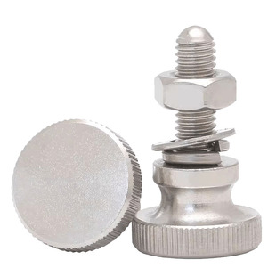 304不锈钢高头滚花手拧螺丝螺栓834手扭台阶螺钉M2M3M4M5M6M8M10