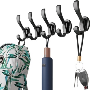 挂钩墙上免打孔壁挂固定单个挂衣钩进门入户玄关衣服帽鞋柜挂衣架