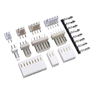 KF2510直针弯针座胶壳2.54mm插头插座2/3/4/5/6/7/8/9/10P接插件