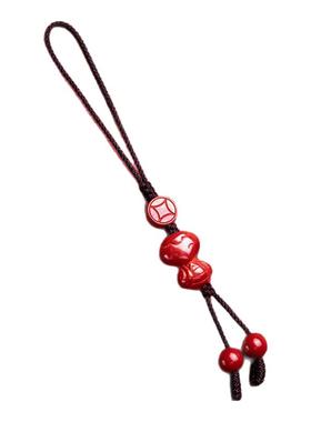 天然真朱砂十二生肖手机挂女礼物