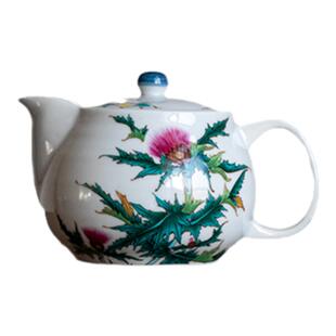 同合日本进口九谷烧12月花季陶瓷茶壶日式带过滤泡茶壶高档茶具