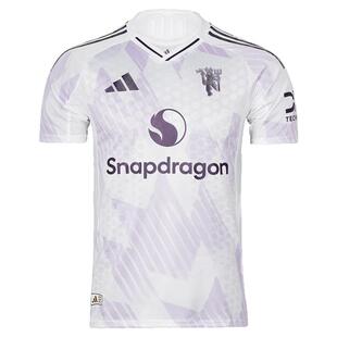 天朗足球 阿迪达斯25/26赛季曼联客场短袖球员版球衣足球服JI7424