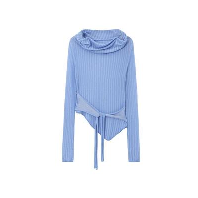 REVAN芮范设计师款清透蓝色爱因斯坦毛衫RL10601126