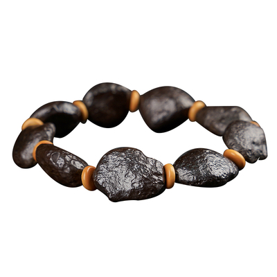 陨石手串天然原石随形手链男单圈