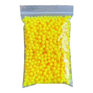 塑料回弹玩具6mm塑料实心胶球小黄豆7-8mm软胶球童年玩具发射道具