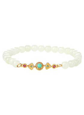 和田玉手串女款天然玉石手链